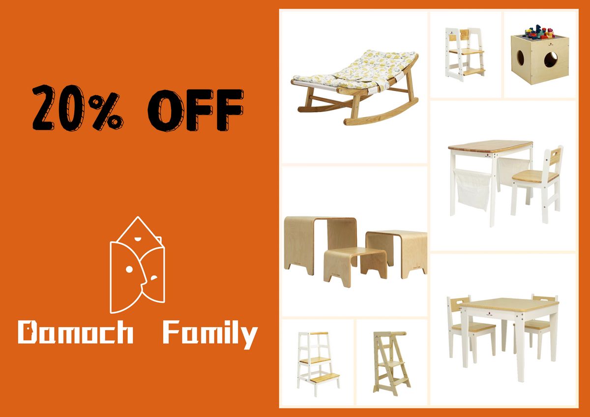 Fall into Independence: 20% Off All 8 Damoch Family Montessori Furniture Pieces