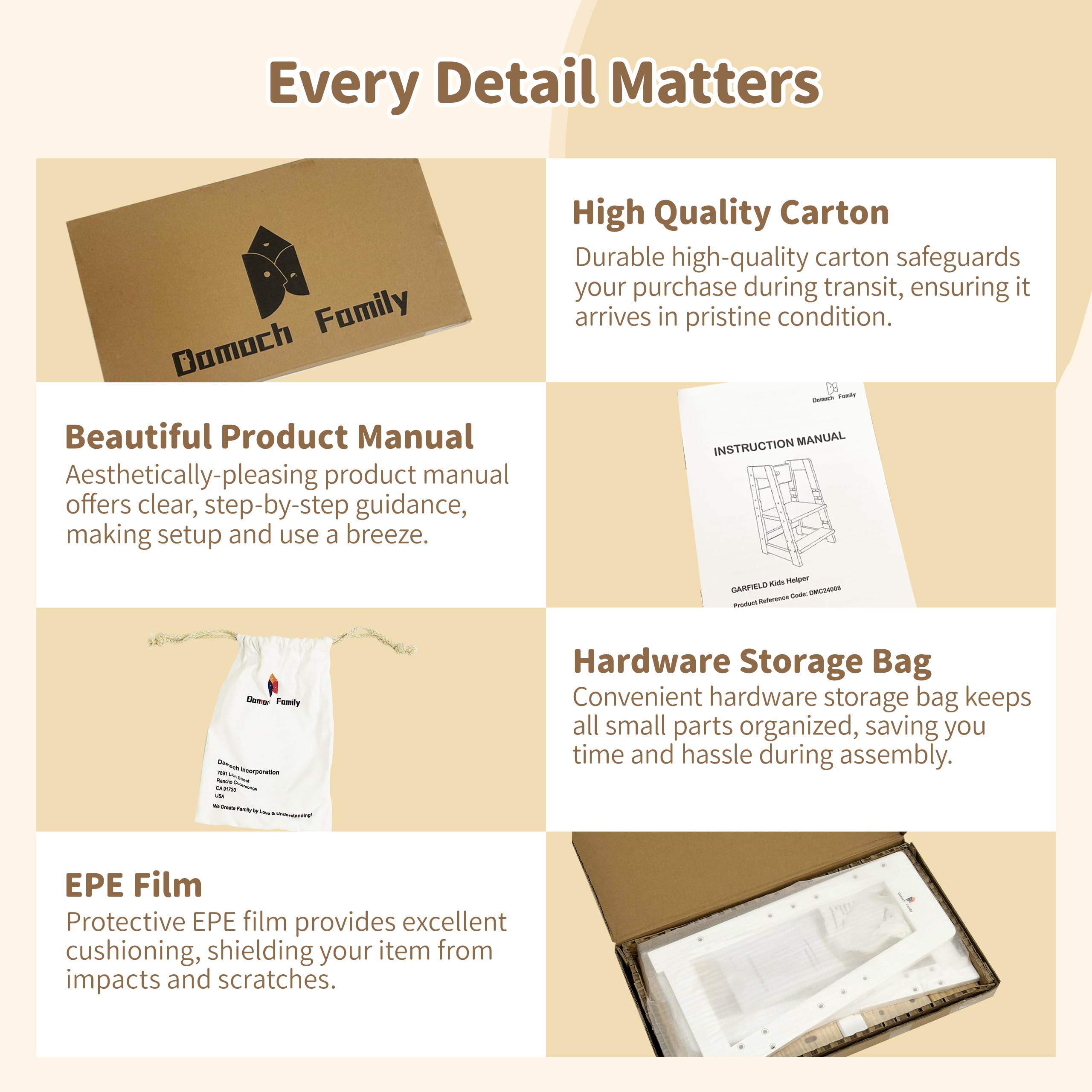 Damoch Family® 2-in-1 Premium Toddler Weaning Chair & Step Stool - Kids Portable Stool for Bathroom Training and Kitchen Learning | Reach/CPSC/CPC Certified | Multi-Functional Kids Furniture (18mo+) - Damoch Family