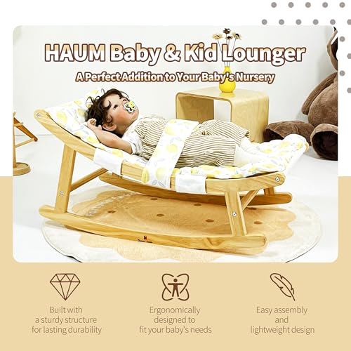 Damoch Family® Baby Relax Helper - Gentle Rocker & Recliner for Infants to Toddlers (3 Months to 3 Years), Soothing Baby Lounger with 100lbs Weight Limit, Relaxing Non-Electric Bouncer for Calm Naps - Damoch Family