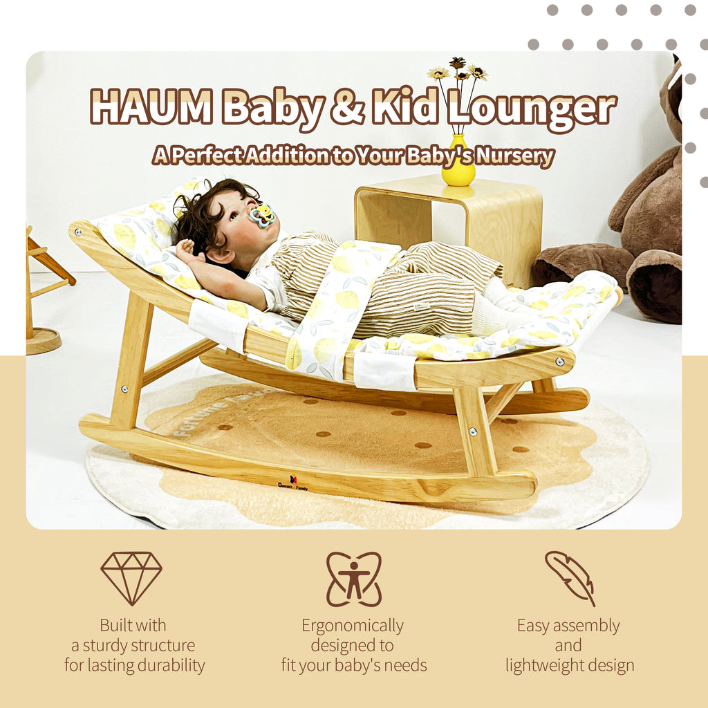 Low-profile rocking base for infant head support