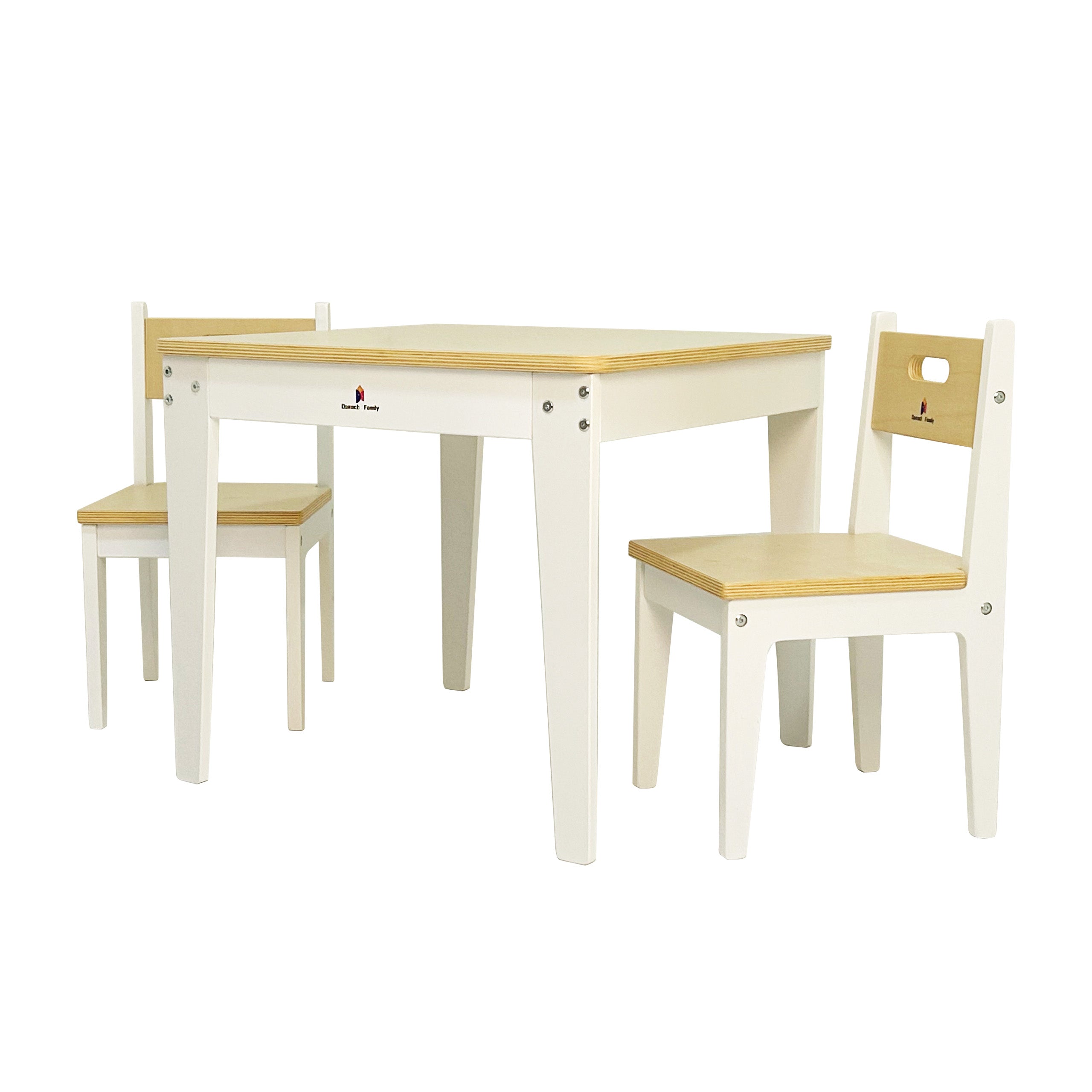 Montessori kids table and chairs set for dining and learning